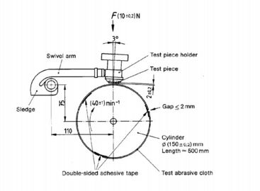 Sprzęt do testowania gumy Bęben obrotowy Tester ścieralności DIN, tester odporności na ścieranie
